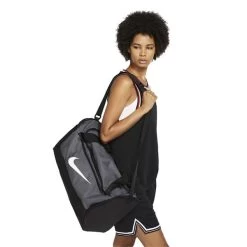 Nike Brasilia Duffel Bag . Grey Black White 026 -Sale Nike Online BA5957001 5 L