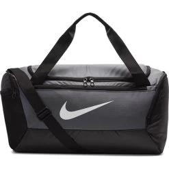 Nike Brasilia Duffel Bag . Grey Black White 026