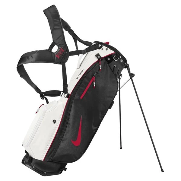 Nike Sport Lite Stand Bag Platinum - Black - Red 094 1 Nike Sport Lite Stand Bag Platinum - Black - Red 094