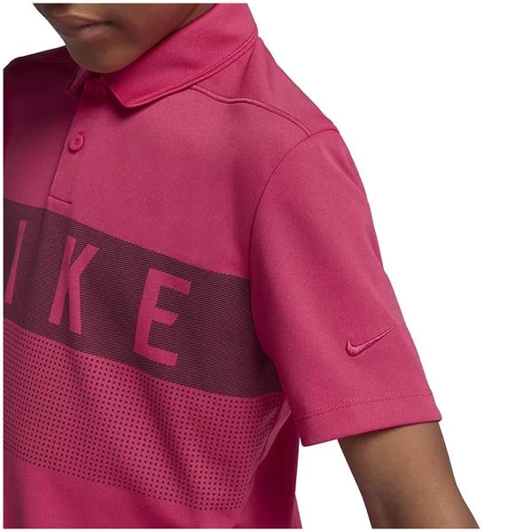 Nike Junior - Boys Dry Polo Shirt Pink (666) 2 Nike Junior - Boys Dry Polo Shirt Pink (666) - Image 2