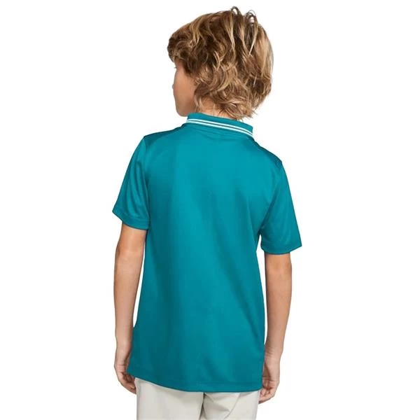 Nike Junior - Boys Dri-Fit Victory Polo Shirt Aquamarine (356) 2 Nike Junior - Boys Dri-Fit Victory Polo Shirt Aquamarine (356) - Image 2
