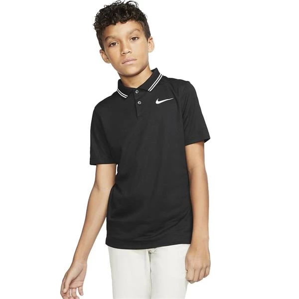 Nike Junior - Boys Dri-Fit Victory Polo Shirt Black (010) 1 Nike Junior - Boys Dri-Fit Victory Polo Shirt Black (010)