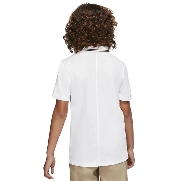Nike Junior - Boys Dri-Fit Victory Polo Shirt White (100) 2 Nike Junior - Boys Dri-Fit Victory Polo Shirt White (100) - Image 2
