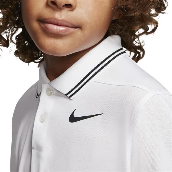 Nike Junior - Boys Dri-Fit Victory Polo Shirt White (100) 3 Nike Junior - Boys Dri-Fit Victory Polo Shirt White (100) - Image 3