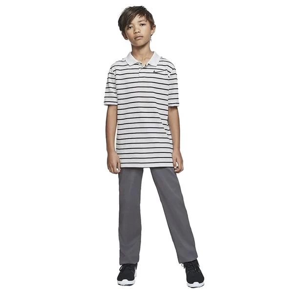 Nike Junior - Boys Dri-Fit Victory Striped Polo Shirt White (100) 3 Nike Junior - Boys Dri-Fit Victory Striped Polo Shirt White (100) - Image 3