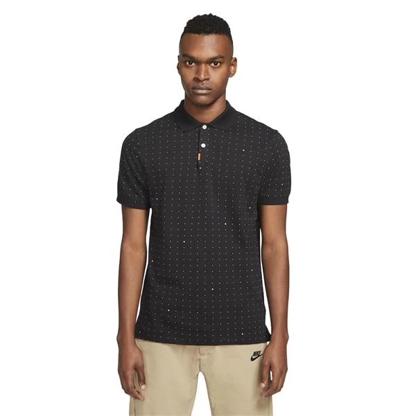 Nike Gents Polo Printed Slim Fit Shirt Black (010) 2 Nike Gents Polo Printed Slim Fit Shirt Black (010) - Image 2
