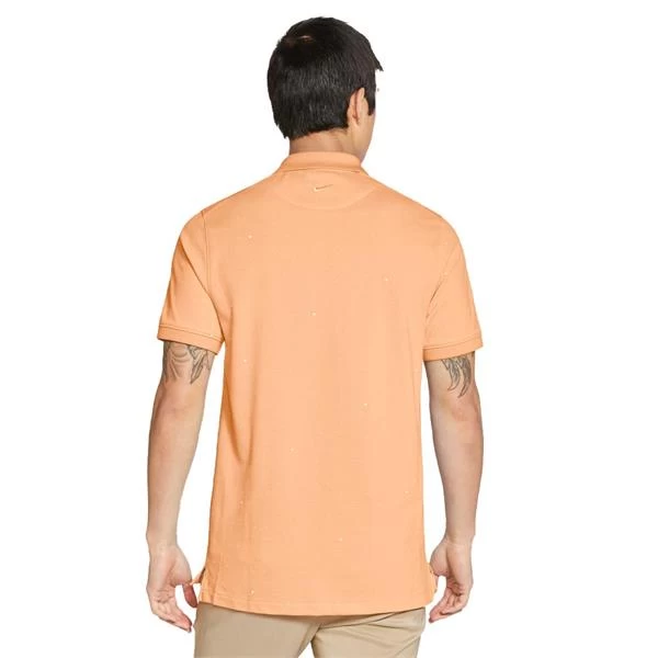 Nike Gents Polo Printed Slim Fit Shirt Orange Chalk (714) 2 Nike Gents Polo Printed Slim Fit Shirt Orange Chalk (714) - Image 2