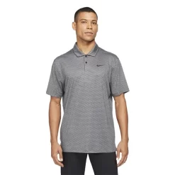 Nike Gents Dri-Fit Vapor Stripe Polo Shirt Dark Smoke (070)