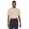 Nike Gents Dri-Fit Vapor Stripe Polo Shirt Crimson Tint - Black (814)