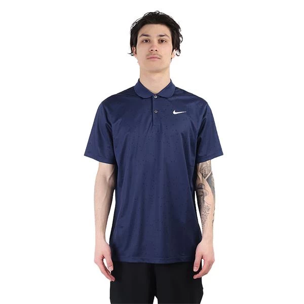 Nike Gents Dri-Fit Victory Printed Polo Shirt Navy (410) 3 Nike Gents Dri-Fit Victory Printed Polo Shirt Navy (410) - Image 3