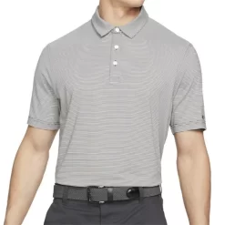 Nike Gents Dri-Fit Player Striped Polo Black (010)