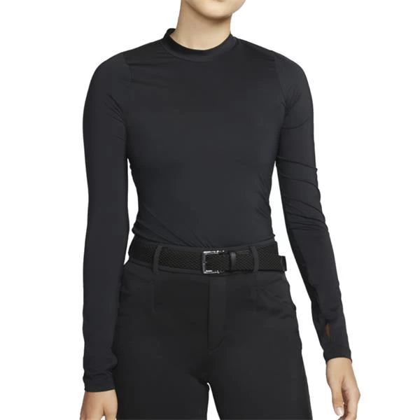 Nike Ladies Dri-FIT UV Victory Long Sleeve Crew Black (010) 1 Nike Ladies Dri-FIT UV Victory Long Sleeve Crew Black (010)