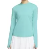 Nike Ladies Dri-FIT UV Victory Long Sleeve Crew Teal (392)