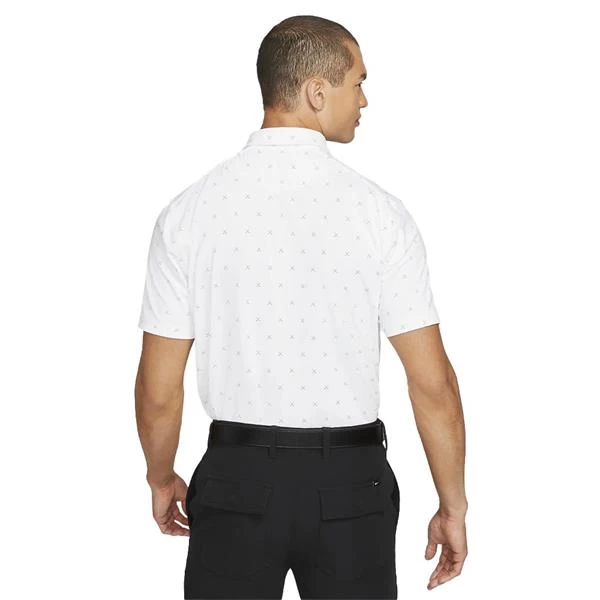 Nike Gents Dri-Fit Player Printed Polo Shirt White (100) 2 Nike Gents Dri-Fit Player Printed Polo Shirt White (100) - Image 2