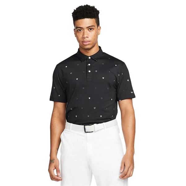 Nike Gents Dri-FIT Player Heritage Polo Shirt Black (010) 1 Nike Gents Dri-FIT Player Heritage Polo Shirt Black (010)