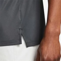 Nike Gents Dri-FIT Vapor Printed Polo Shirt Dark Smoke Grey - Black (070) -Sale Nike Online P DH0791NIKESHIRTGREYBLACK070GENTS 4 L