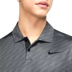 Nike Gents Dri-FIT Vapor Stripe Polo Shirt Dark Smoke (070) -Sale Nike Online P DH0808NIKESHIRTDARKSMOKE070GENTS 2 L