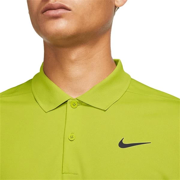 Nike Gents Dri-FIT Victory Solid Polo Shirt Bright Cactus - Black (308) 3 Nike Gents Dri-FIT Victory Solid Polo Shirt Bright Cactus - Black (308) - Image 3