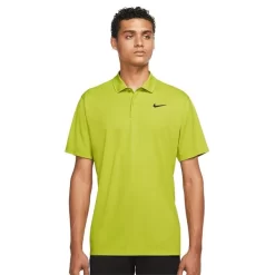 Nike Gents Dri-FIT Victory Solid Polo Shirt Bright Cactus - Black (308)