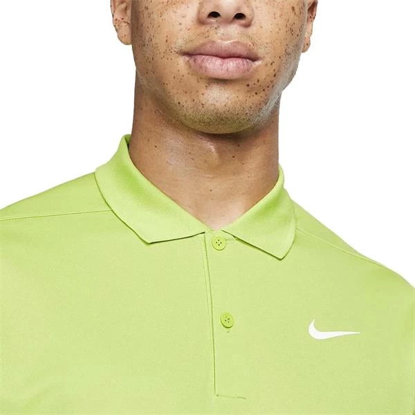 Nike Gents Dri-FIT Victory Solid Polo Shirt Vivid Green (332) 4 Nike Gents Dri-FIT Victory Solid Polo Shirt Vivid Green (332) - Image 4