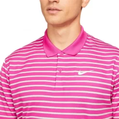 Nike Gents Dri-FIT Victory Stripe Polo Shirt Pink (621) -Sale Nike Online P DH0829NIKESHIRTPINK621GENTS 2 L
