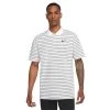 Nike Gents Dri-FIT Victory Stripe Polo Shirt White (100)