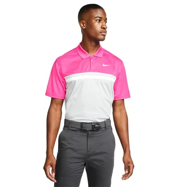 Nike Gents Dri-FIT Victory CB Polo Shirt Active Pink (621) 1 Nike Gents Dri-FIT Victory CB Polo Shirt Active Pink (621)