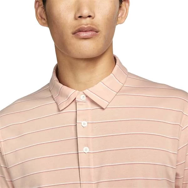 Nike Gents Dri-FIT Player Striped Polo Shirt Arctic Orange - Brushed Silver (800) 3 Nike Gents Dri-FIT Player Striped Polo Shirt Arctic Orange - Brushed Silver (800) - Image 3