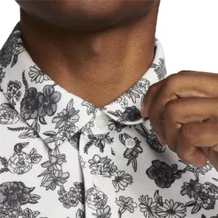 Nike Gents Dri-FIT Player Floral Print Polo Shirt White - Brushed Silver (100) -Sale Nike Online P DH0940NIKESHIRTWHITESILVER100GENTS 2 L