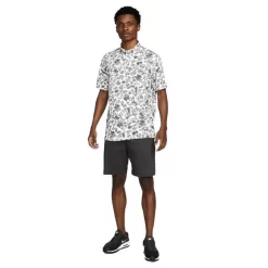 Nike Gents Dri-FIT Player Floral Print Polo Shirt White - Brushed Silver (100) -Sale Nike Online P DH0940NIKESHIRTWHITESILVER100GENTS 4 L