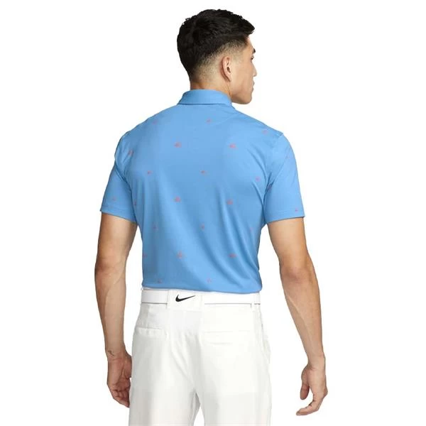 Nike Gents Dri-FIT Player Print Polo Shirt Blue (469) 2 Nike Gents Dri-FIT Player Print Polo Shirt Blue (469) - Image 2