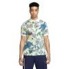 Nike Gents Dri-FIT Floral Print Polo Shirt Barely Green - Sail - Marina (394)