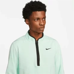Nike Gents Dri-FIT Victory Heather ½ Zip Top Mint Foam (379) -Sale Nike Online P DH1261NIKETOPMINTFOAM379GENTS 3 L