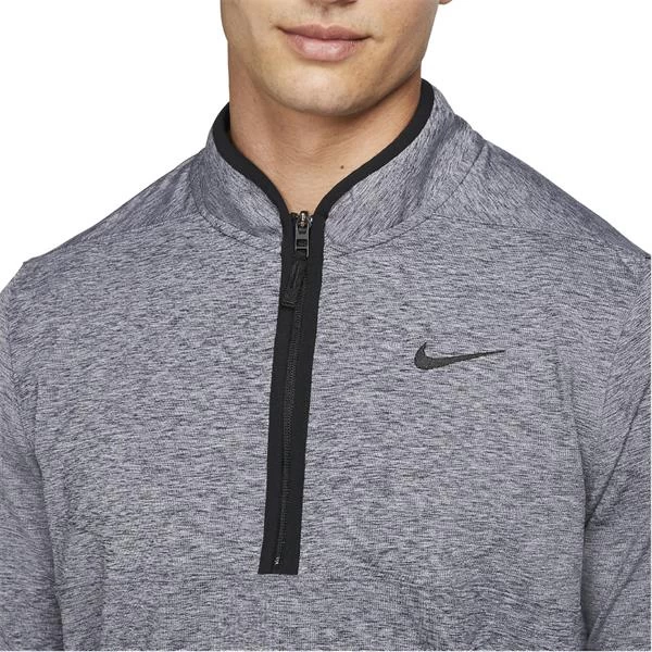 Nike Gents Dri-FIT Victory Heather ½ Zip Top Obsidian - Pure - Black (451) 3 Nike Gents Dri-FIT Victory Heather ½ Zip Top Obsidian - Pure - Black (451) - Image 3