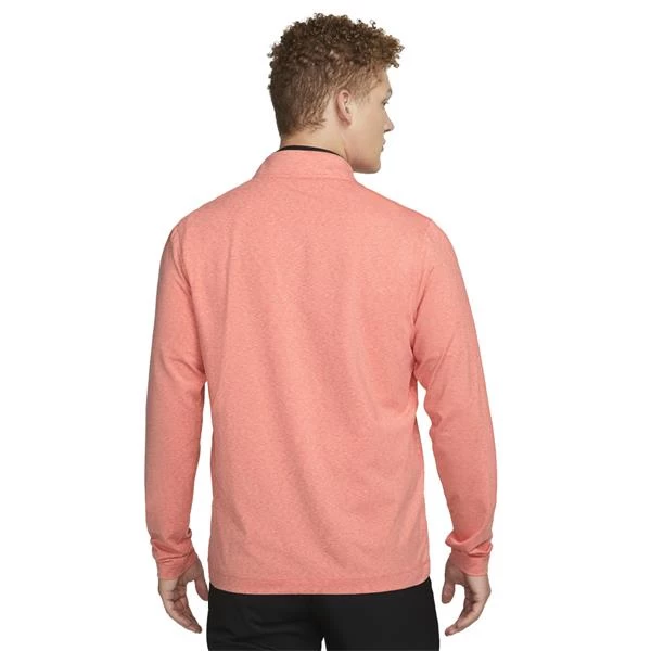 Nike Gents Dri-FIT Victory Heather ½ Zip Top Orange (814) 2 Nike Gents Dri-FIT Victory Heather ½ Zip Top Orange (814) - Image 2
