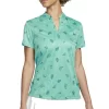 Nike Ladies Dri-FIT Victory Printed Polo Washed Teal (392)