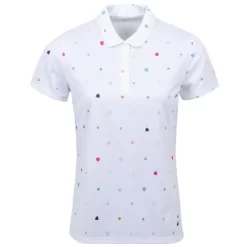 Nike Ladies Dri-FIT Victory Printed Polo White (100)