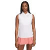 Nike Ladies Dri-FIT Victory Sleeveless Polo Shirt White (100)
