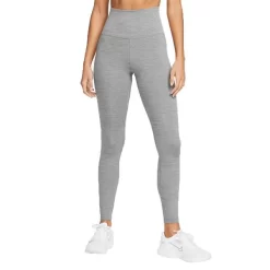 Nike Ladies High-Rise Leggings Iron Grey Heather - White (068)