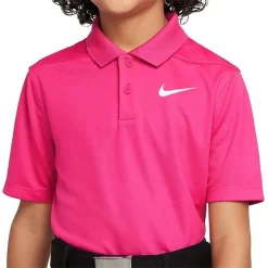 Nike Junior - Boys Dri-FIT Victory Solid Polo Pink (621)