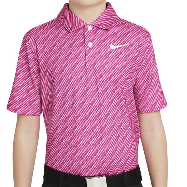 Nike Boys Dri-FIT Victory Printed Polo Active Pink (621) 1 Nike Boys Dri-FIT Victory Printed Polo Active Pink (621)