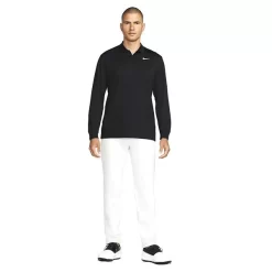 Nike Gents Dri-FIT Long Sleeve Victory Solid Polo Shirt Black - White (010) 6 Nike Gents Dri-FIT Long Sleeve Victory Solid Polo Shirt Black - White (010) -Sale Nike Online P DN2344NIKESHIRTBLACKWHITE010GENTS 2 L
