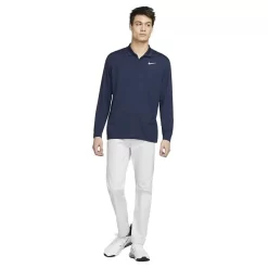 Nike Gents Dri-FIT Long Sleeve Victory Solid Polo Shirt Blue (Navy - White 419) -Sale Nike Online P DN2344NIKESHIRTNAVYWHITE419GENTS 2 L