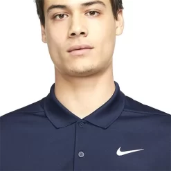 Nike Gents Dri-FIT Long Sleeve Victory Solid Polo Shirt Blue (Navy - White 419) -Sale Nike Online P DN2344NIKESHIRTNAVYWHITE419GENTS 3 L