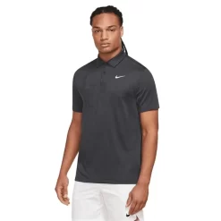 Nike Gents Dri-FIT Tour Jacquard Polo Shirt Anthracite - White (060)