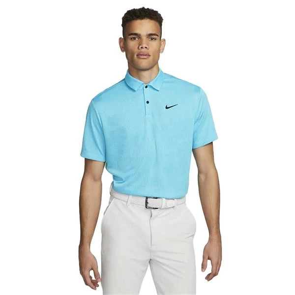 Nike Gents Dri-FIT Tour Jacquard Polo Shirt Baltic Blue Black (416) 1 Nike Gents Dri-FIT Tour Jacquard Polo Shirt Baltic Blue Black (416)
