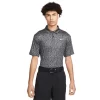 Nike Gents Dri-FIT Tour Camo Polo Shirt Iron Grey - White (068)