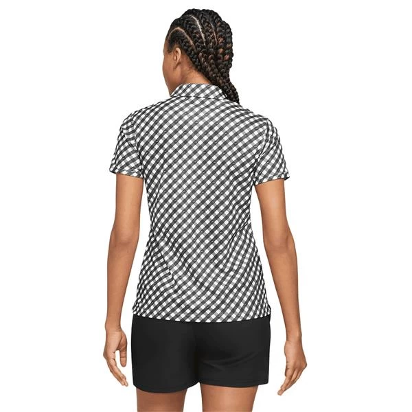 Nike Ladies Dri-FIT Victory Printed Polo Shirt Black (010) 2 Nike Ladies Dri-FIT Victory Printed Polo Shirt Black (010) - Image 2
