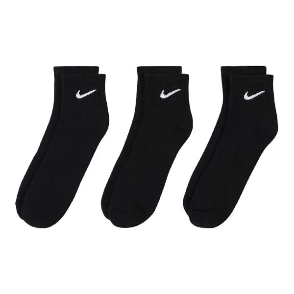 Nike Everyday Cushioned Ankle Socks 3-Pairs Black (010) 2 Nike Everyday Cushioned Ankle Socks 3-Pairs Black (010) - Image 2