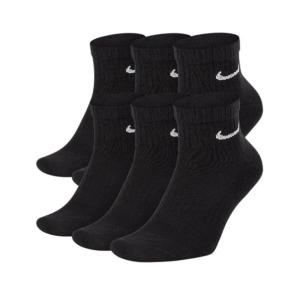 Nike Everyday Cushioned Angle Socks 6-Pack Black (010) 1 Nike Everyday Cushioned Angle Socks 6-Pack Black (010)